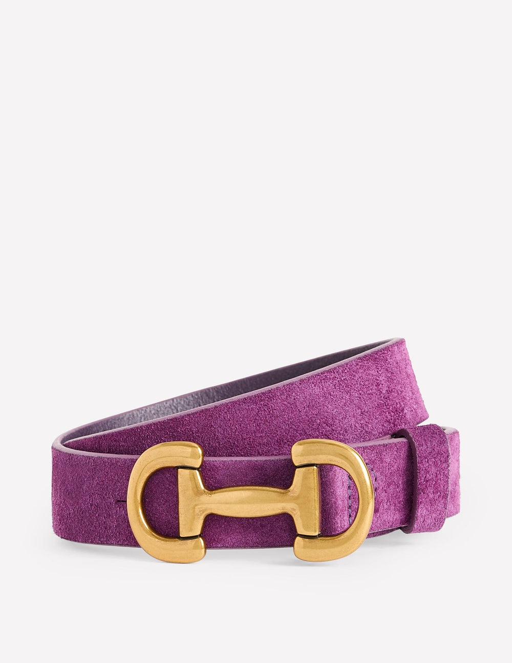 Iris Snaffle - Trim Leather Belt - Regal Purple