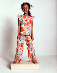 Nostaglic Frill Pants - Multi Summer Garden