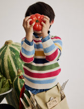 Everyday Cotton Sweater - Multi Stripe