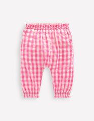 Woven Pants - Pink Rose Gingham