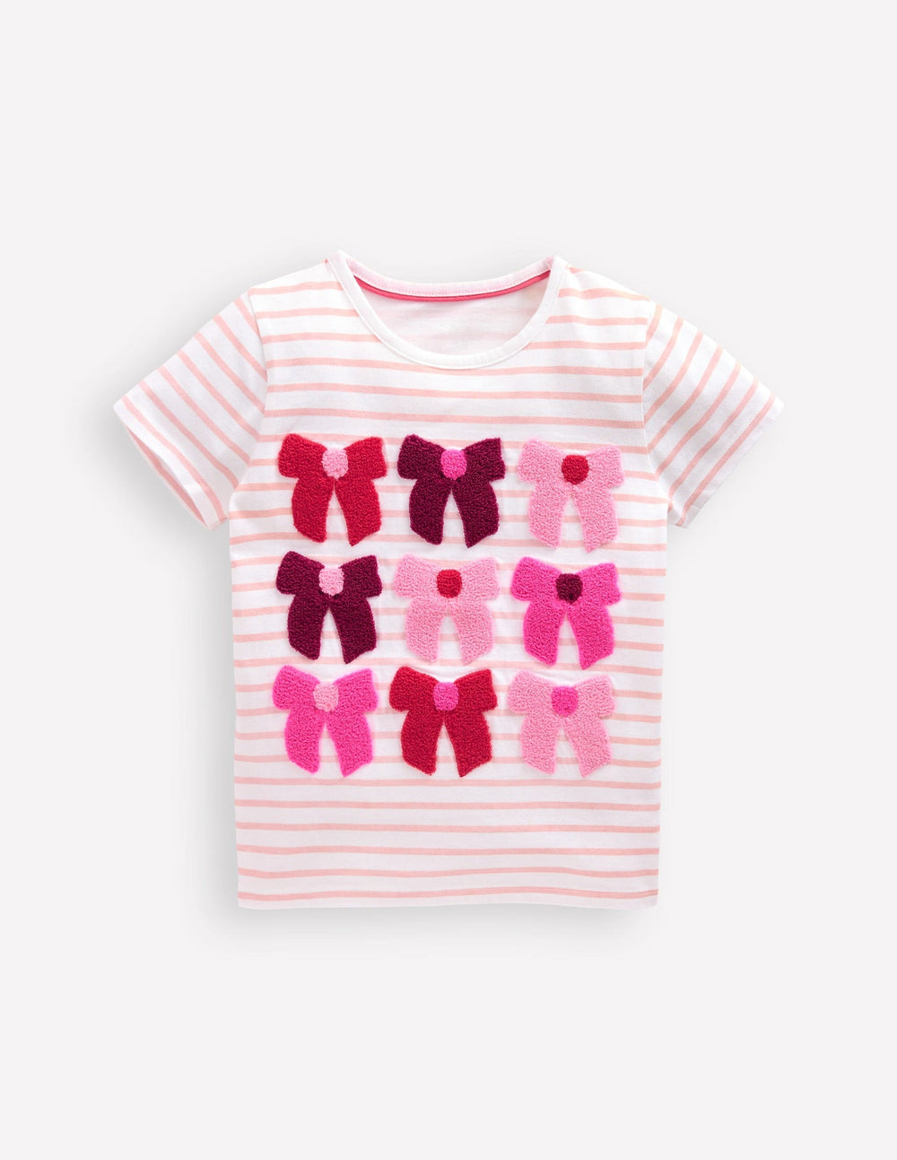 Bay Boucle T-shirt - Stripe Bows