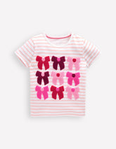 Bay Boucle T-shirt - Stripe Bows