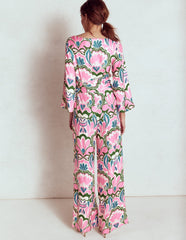 Kimono Sleeve Jumpsuit - Meadowsweet Pink, Freesia