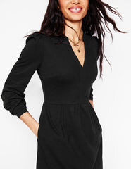 Naomi Relaxed Jersey Dress - Black