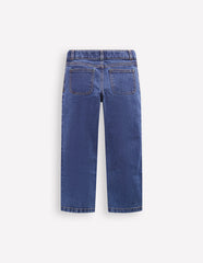 Patch Pocket Pants - Midwash Denim
