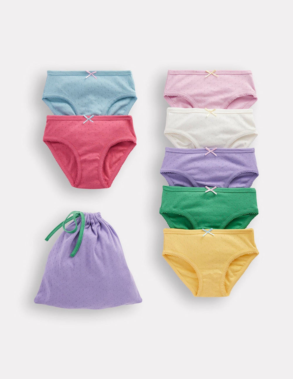 7 - Pack Pointelle Underwear - Multi Colours
