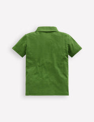 Slub Polo Shirt - Broccoli Green