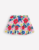 Tiered Jersey Skort - Multi Pop Flower