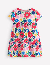 Ariel Twirly Jersey Dress - Multi Pop Flower