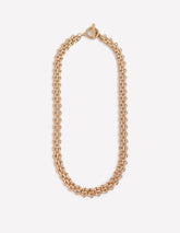 Woven Gold Chain Necklace - Gold