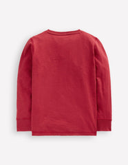 Everyday Henley T-shirt - Pomegranate red