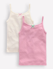 2 - Pack Pointelle Tank Tops - Multi