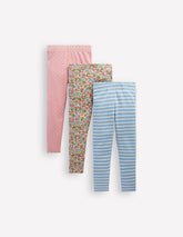 3 - pack Leggings - Berry Floral Pack