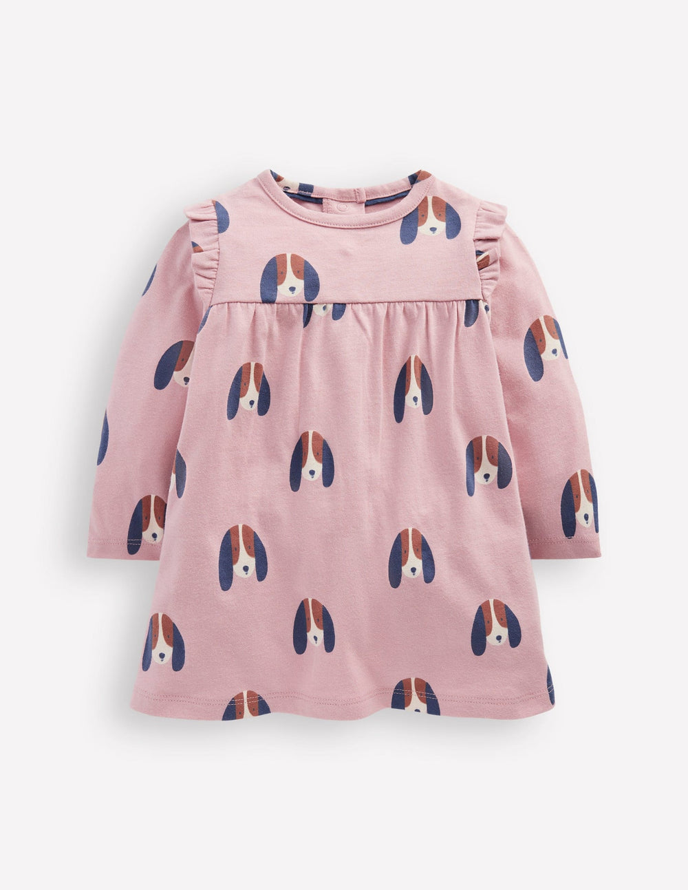 Printed Jersey Dress - Rose Pink Dogs