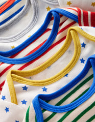 Striped 5 Pack Bodies - Multi Stripes/Stars