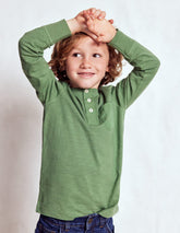 Everyday Henley T-shirt - Newt Green