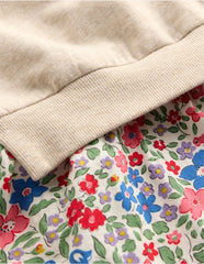 2 - in - 1 Sweatshirt Dress - Ivory Berry Floral