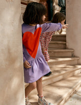 Logo Sweatshirt Dress - Aster Purple