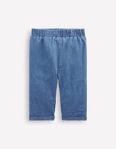 Cosy Lined Pants - Blue Chambray