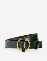 Heritage Classic Belt - Patent Dark Green