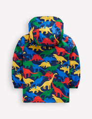 Waterproof Pop Over Jacket - College Navy Multi Dinos
