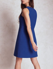 Cotton Texture Shift Dress - Gallery Blue