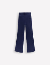 Ribbed Flare Leggings - College Navy