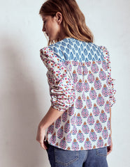 Corrine Cotton Top - Multi, Wildflower Bouquet