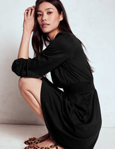 Sarah Short Jersey Dress - Black