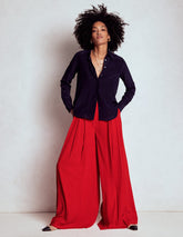 Regent Wide Leg Pants - Poppy Red