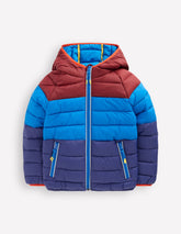 Pack - Away Padded Jacket - Blue Colour Block