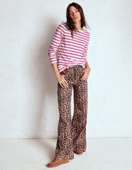 Olivia Long Sleeve Breton - Pink Peony Stripe