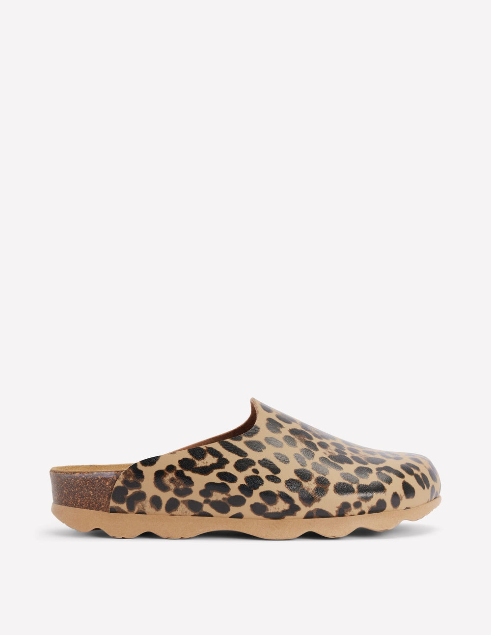 Lyla Colour Block Clogs - Leopard