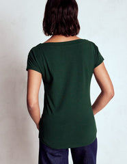 Supersoft Boat Neck T-shirt - Green Pine