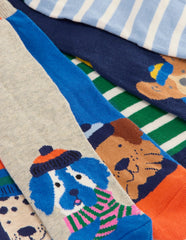 Socks 7 Pack - Dog Stripe