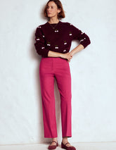 Canonbury 7/8 Pants - Bright Cherry