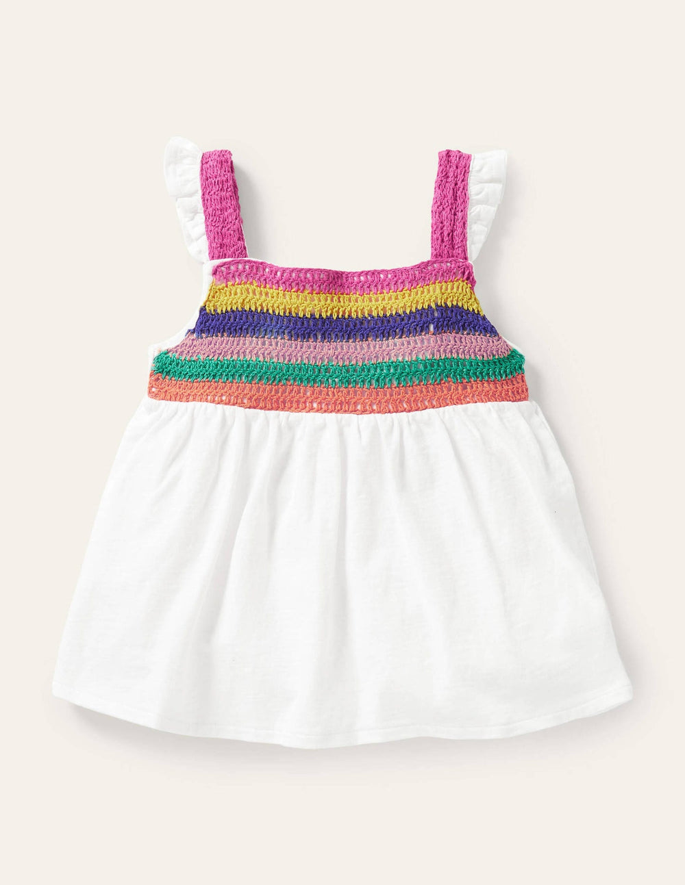 Crochet Tank Top - White