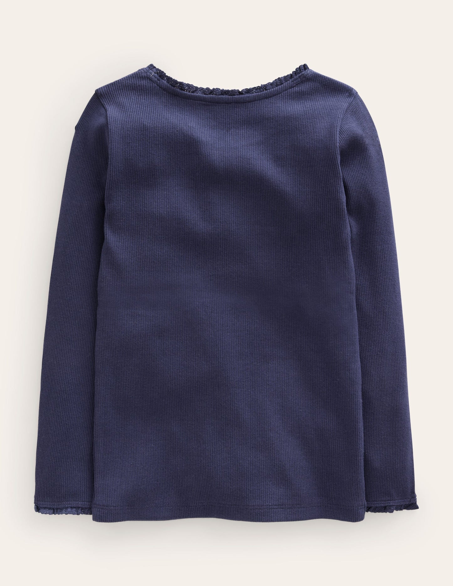 Ribbed Long Sleeve T-shirt - Starboard Blue