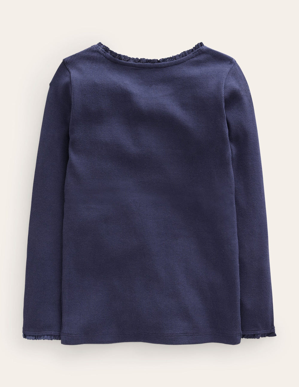 Ribbed Long Sleeve T-shirt - Starboard Blue