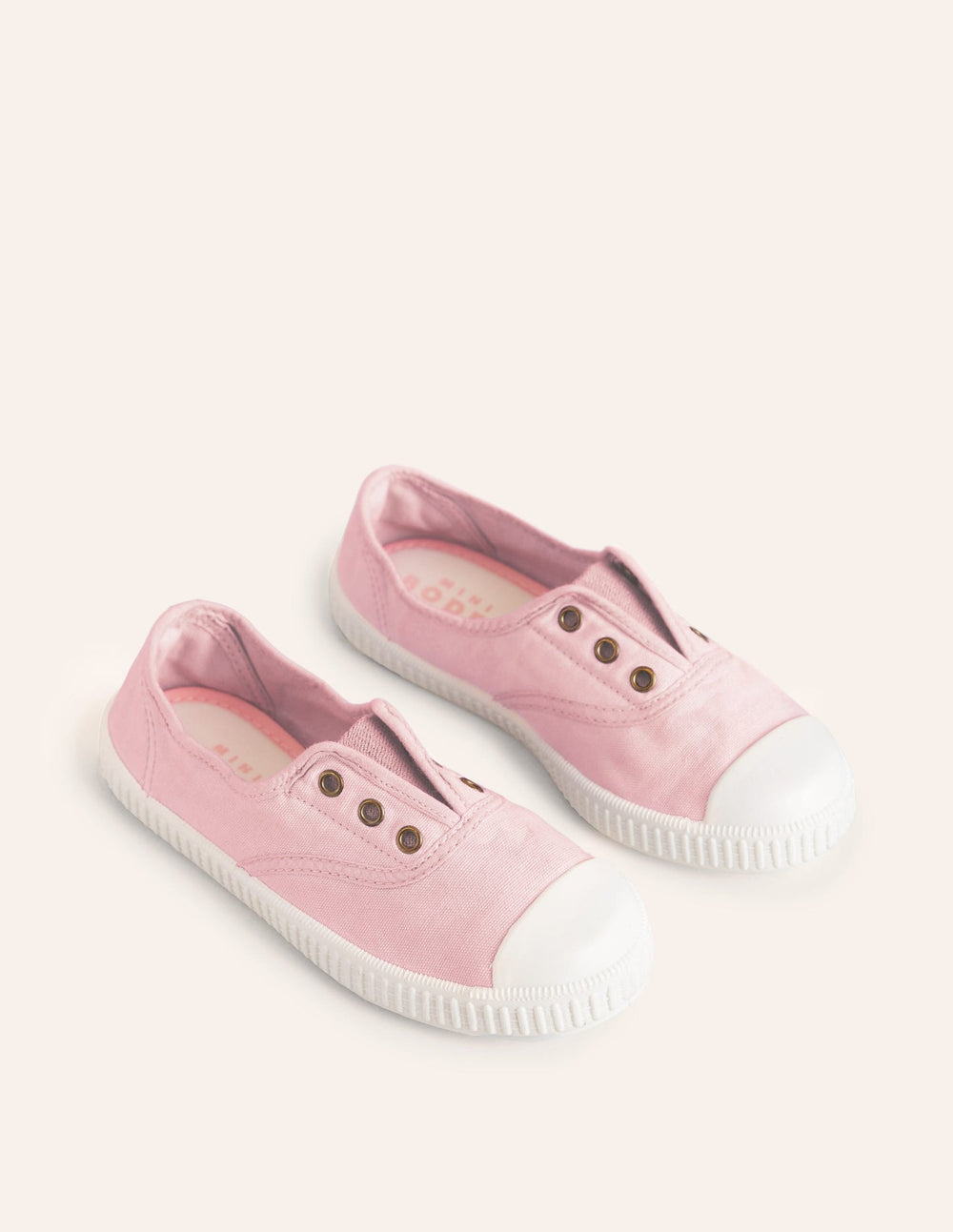Laceless Canvas Pull - ons - Cameo Pink