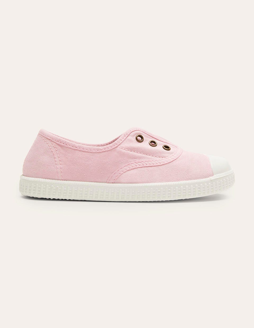 Laceless Canvas Pull - ons - Cameo Pink