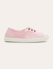 Laceless Canvas Pull - ons - Cameo Pink