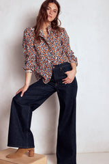 High Rise Wide Leg Jeans - Indigo Rinse