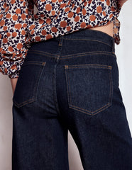 High Rise Wide Leg Jeans - Indigo Rinse