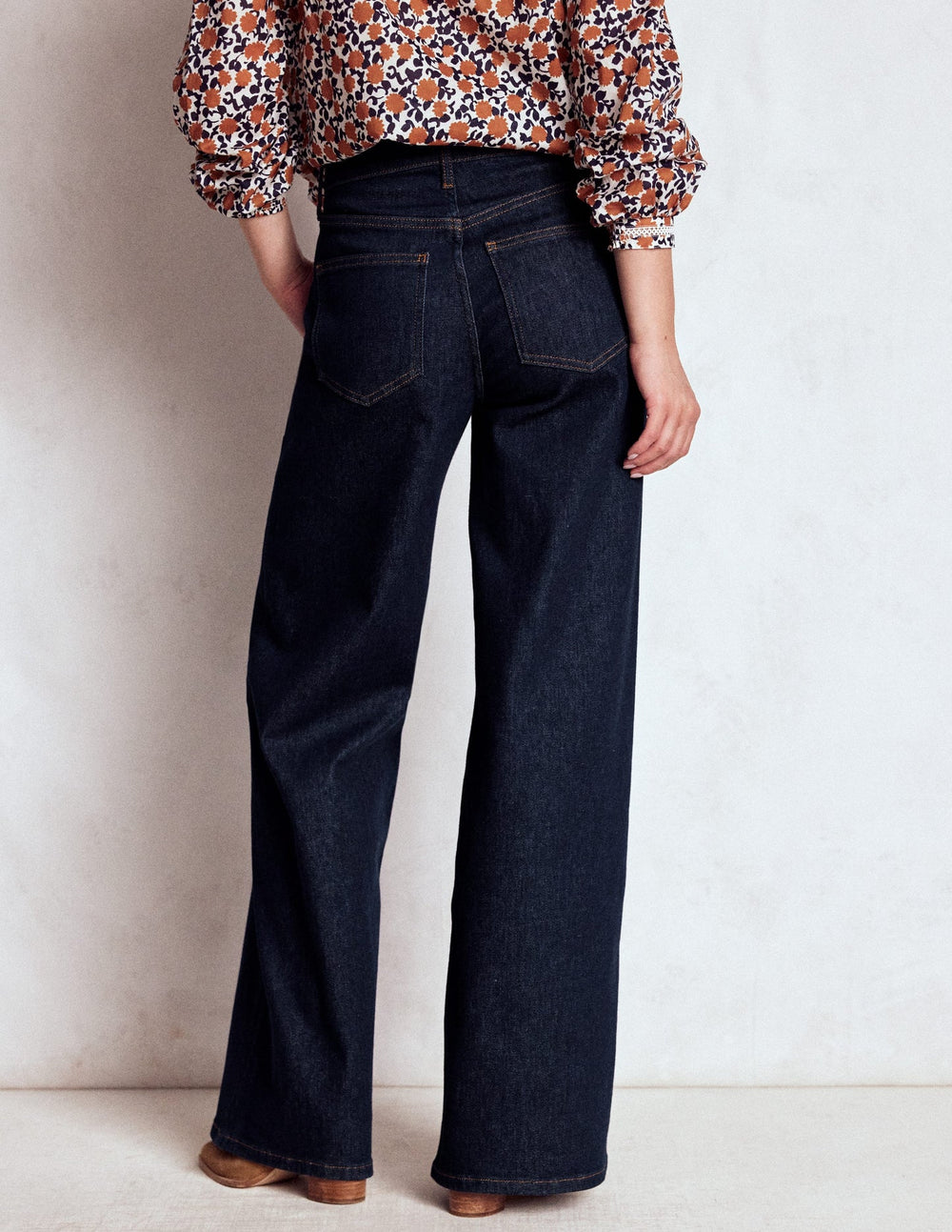 High Rise Wide Leg Jeans - Indigo Rinse
