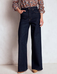 High Rise Wide Leg Jeans - Indigo Rinse