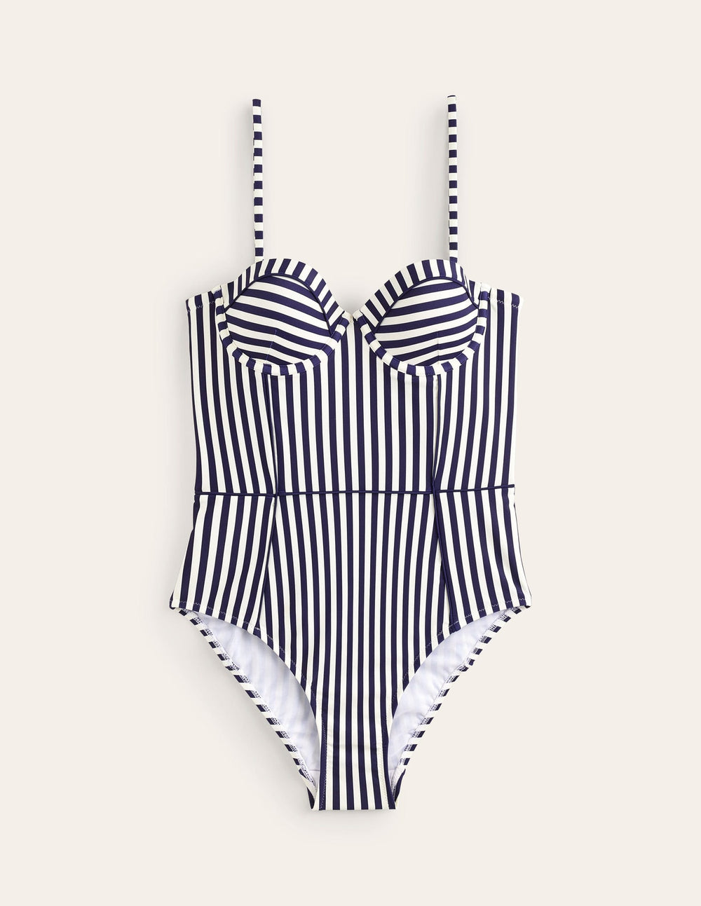 Rhodes Cup - Size Swimsuit - Navy, Ivory Stripe