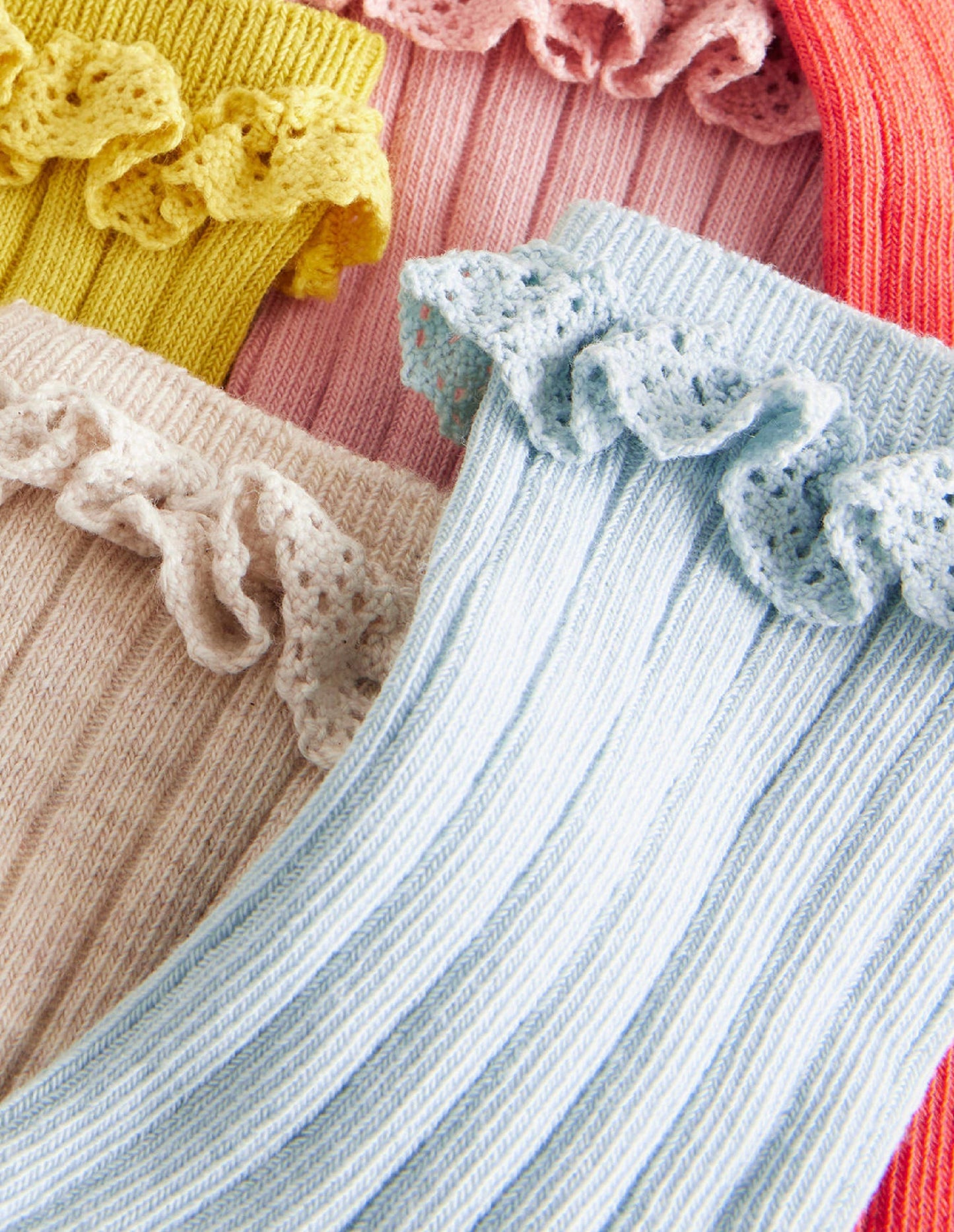 5 - Pack Frilly Socks - Multi