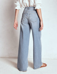 High Rise Wide Leg Jeans - Light Vintage