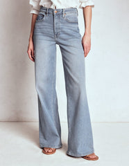 High Rise Wide Leg Jeans - Light Vintage